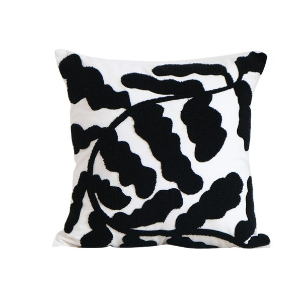 Modern Jane Wave Dot Geometric Black And White Cushion - Image 7