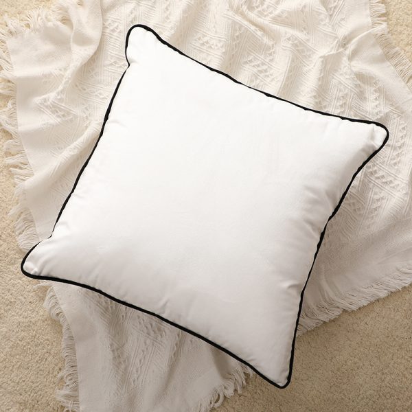 Home Fashion Simple Solid Color Velvet Pillowcase - Image 5