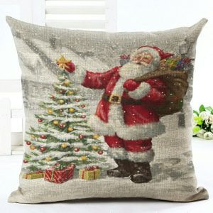 Santa Claus Pillowcase Cushion Cover