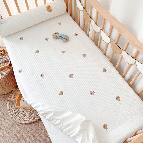 Ins Quilted Baby Cotton Fitted Sheet Mattress - Image 3