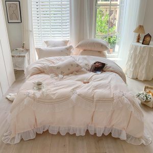 All Cotton Washed Cotton Four-piece Bedding Set