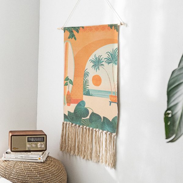 Hand-woven Homestay Tassel Tapestry Decoration Painting - Image 7