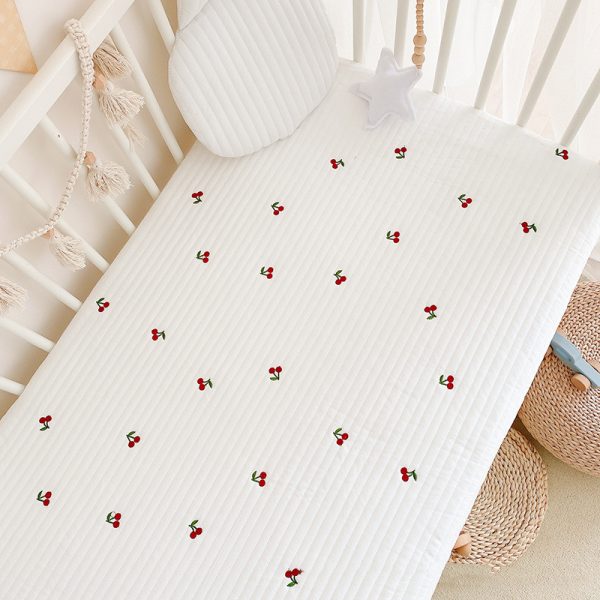 Ins Quilted Baby Cotton Fitted Sheet Mattress - Image 4