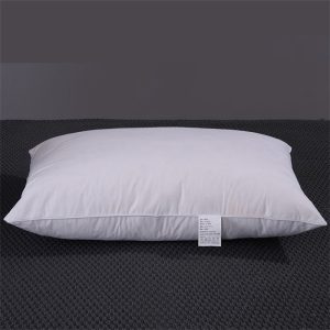 White goose feather pillow