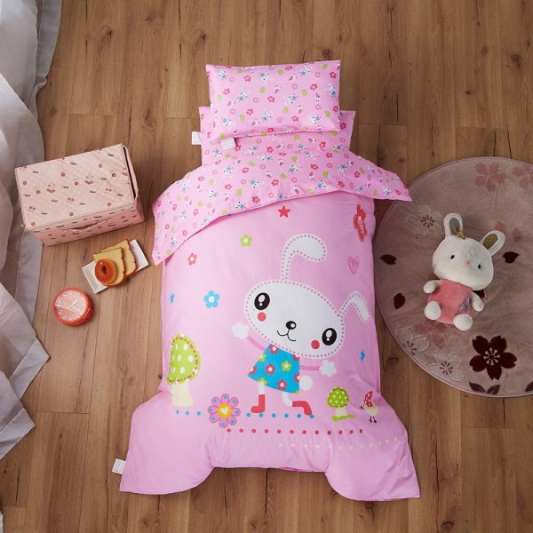 Pure Cotton Nap Children's Small Bedding Baby Bedding Kit With Core 3-piece Set - Image 3