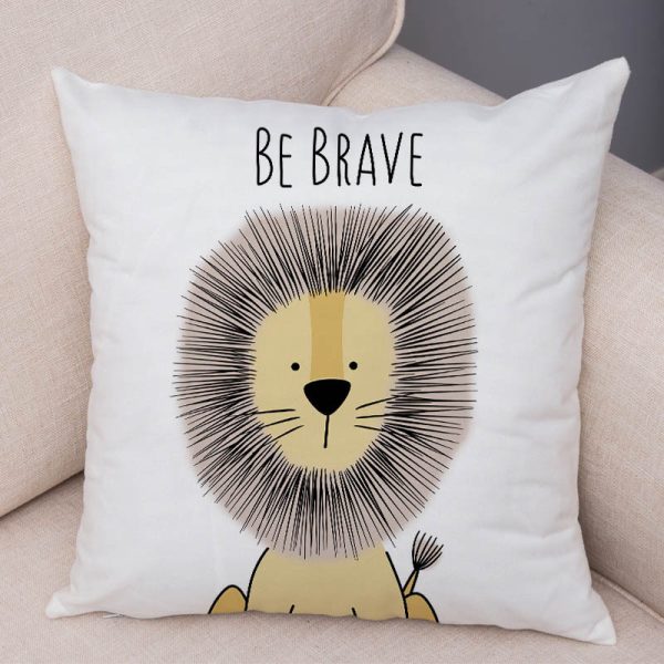 Home Fashion Simple Cartoon Animal Print Car Pillow Covers - Image 7