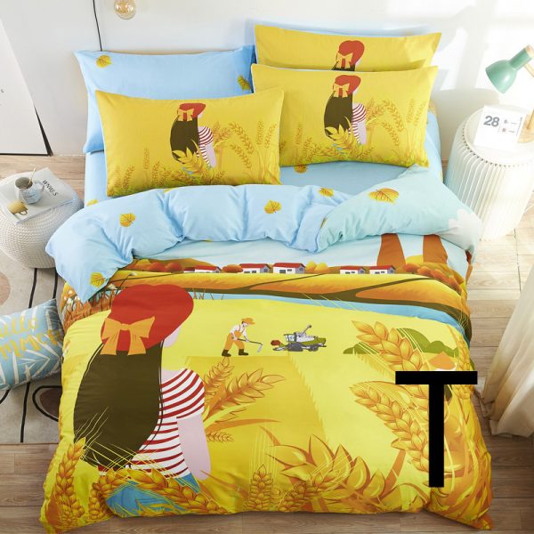 Home Textile Cute Cartoon Children Bed Sheet Bed Sheet Quilt Cover Bedding - Image 20