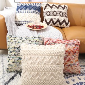 Ethnic Moroccan Style Hand-woven Wool Pillow