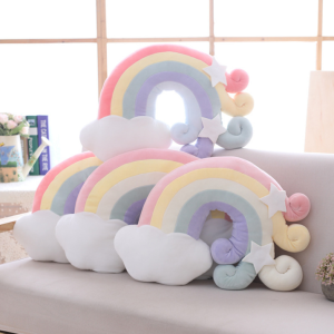 Star Moon Bed Head Cushion Rainbow Creative Pillow