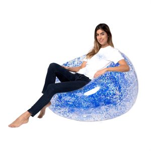 Transparent sequin inflatable home lazy sofa