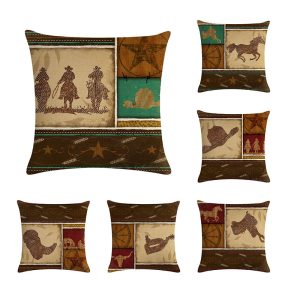 Cowboy Decorative Throw Pillows Cushion Covers