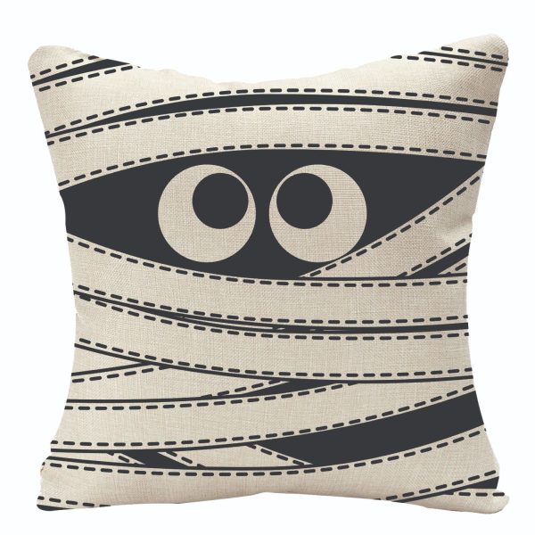 Home Fashion Halloween Linen Print Pillowcase - Image 5