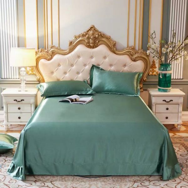 Household Double-sided Ice Silk Bed Sheet Bedding - Image 3