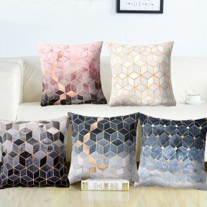 Home Car Sofa Simple Fashion Print Pillow Cover