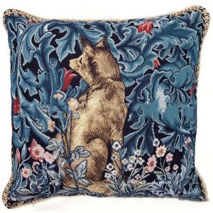 Cushion Throw Pillow Gobelin Art Cushion Woven Flower Jacquard Cushion