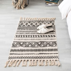 Ethnic Style Handmade Cotton Hemp Retro Mat