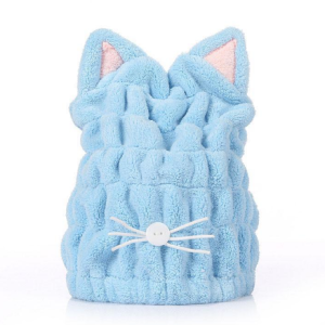 Cute Cat Ears Hair-Drying Towel Bath