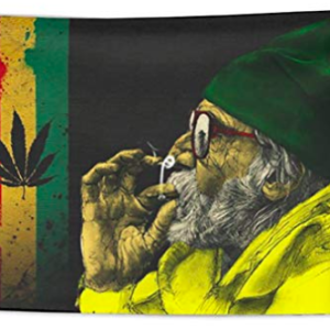 Style grass cannabis leaf decorative tapestry