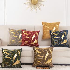 Dutch velvet gilded pillow case