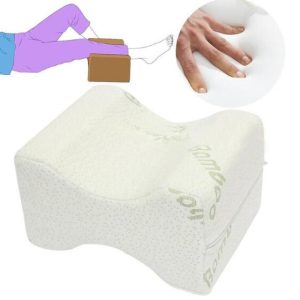 Memory Foam Knee Leg Pillow Bed Cushion Wedge Pressure Relief Sleep Support Aid