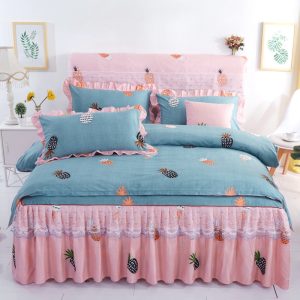 Thickened brushed lace bed skirt lace bedding