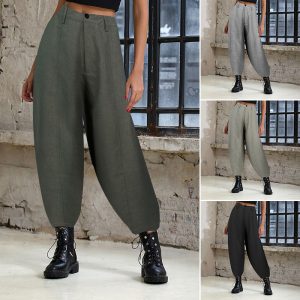 Women's Autumn Trousers Casual Baggy Harem Pants