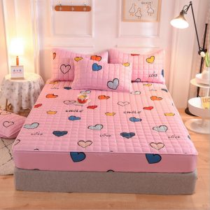 New Style Brushed Quilted Bed Sheet Quilted Pillowcase