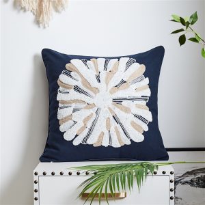 Mediterranean Style Simple Cotton Canvas Pillow