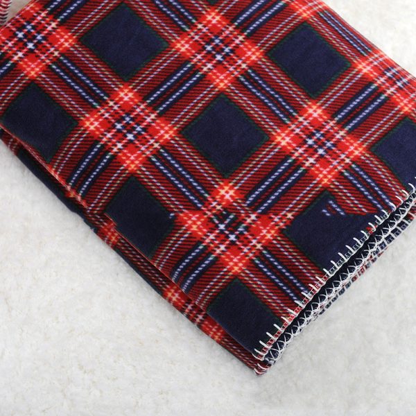 Red Plaid Sofa Blanket Office Lunch Break Cover Leg Cover Blanket - Image 5