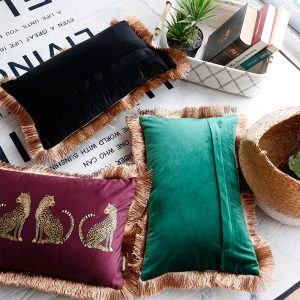 Digital Printing Tassel Sofa Cushion Cover