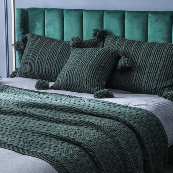 Home Shawl Casual Knitted Blanket Pillowcase - Image 4