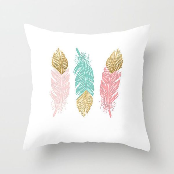 Peacock Feather Peach Skin Pillowcase - Image 10