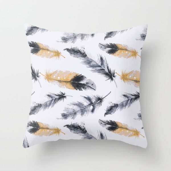 Peacock Feather Peach Skin Pillowcase - Image 9