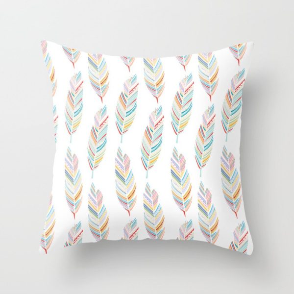 Peacock Feather Peach Skin Pillowcase - Image 12