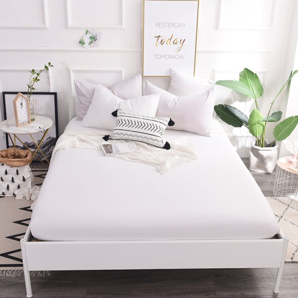 New Style Cotton Color Bed Sheet Cotton Student Dormitory Mattress Protector - Image 3