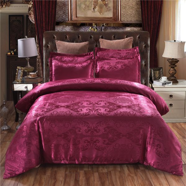 Home Textile European-Style Satin Jacquard Bedding Kit - Image 4