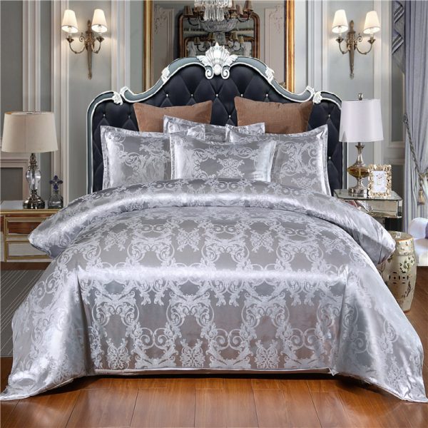 Home Textile European-Style Satin Jacquard Bedding Kit - Image 5