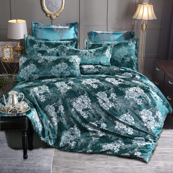 Home Textile European-Style Satin Jacquard Bedding Kit - Image 3