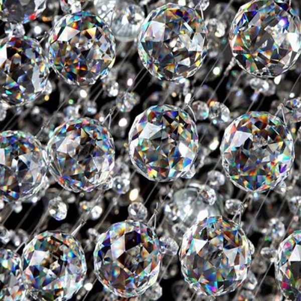 Pendant Curtain Loose Beads Crystal Ball Beads Glass Material Crystal Lamp Bead Curtain - Image 4