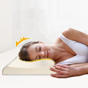 Natural Latex Pillow, Low-Thin Cervical Spine Protection, Ultra-Thin Short Pillow Core, Rubber Low Pillow, Help Sleep Thai Flat Soft Pillow