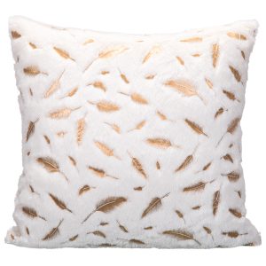 Bronzing Feather Pillowcase Imitation Feather Solid Color Pillowcase