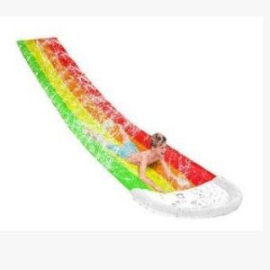 New Pvc Rainbow Cloud Water Slide Parent-Child Outdoor Lawn Water Slide