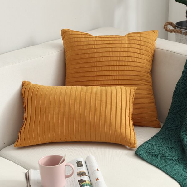 Nordic Simple Suede Vertical Clause Cushion Cover Nordic Style Furniture Sofa Cushion Pillow Stock Wholesale - Image 13