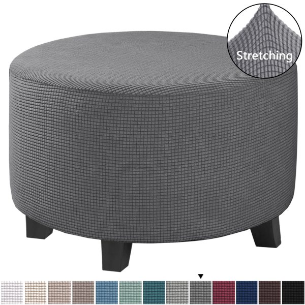 Low Stool Cover Ottoman Protective Cover Elastic Full Cover Sofa Pedal Cover Sofa Cover - Image 9