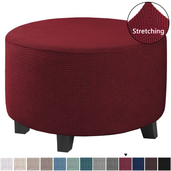 Low Stool Cover Ottoman Protective Cover Elastic Full Cover Sofa Pedal Cover Sofa Cover - Image 10