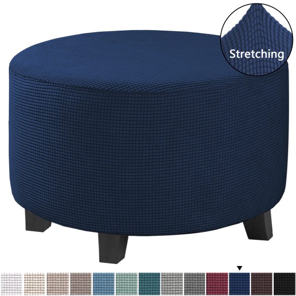 Low Stool Cover Ottoman Protective Cover Elastic Full Cover Sofa Pedal Cover Sofa Cover - Image 11