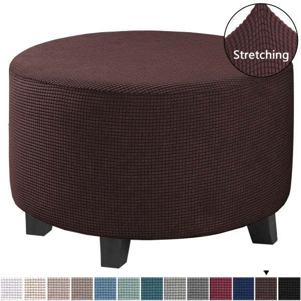 Low Stool Cover Ottoman Protective Cover Elastic Full Cover Sofa Pedal Cover Sofa Cover - Image 12