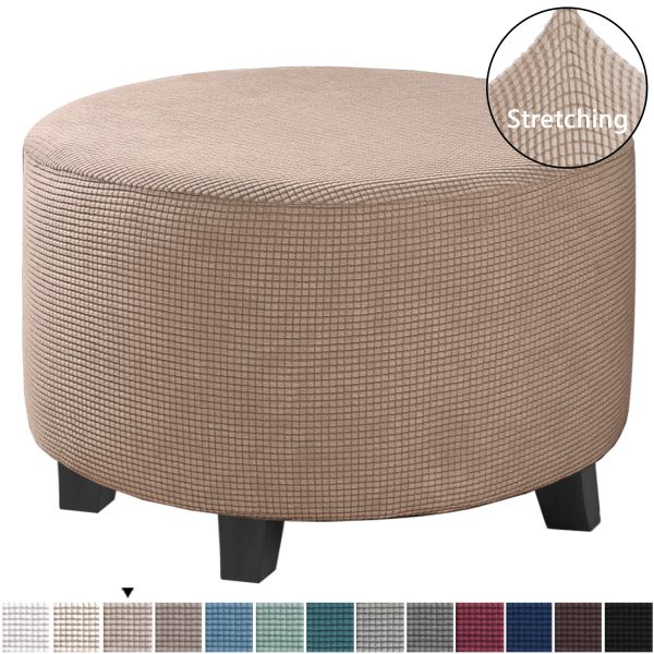 Low Stool Cover Ottoman Protective Cover Elastic Full Cover Sofa Pedal Cover Sofa Cover - Image 3