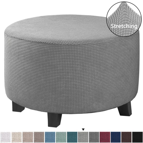 Low Stool Cover Ottoman Protective Cover Elastic Full Cover Sofa Pedal Cover Sofa Cover - Image 8