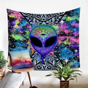 Amazon Express Hanging Cloth Alien Series Tapestry Bedside Decoration Bohemian Hanging Cloth
